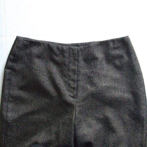 Louben pants vintage trousers gold and black mini check wide leg metallic 90s - Picture 7 of 8